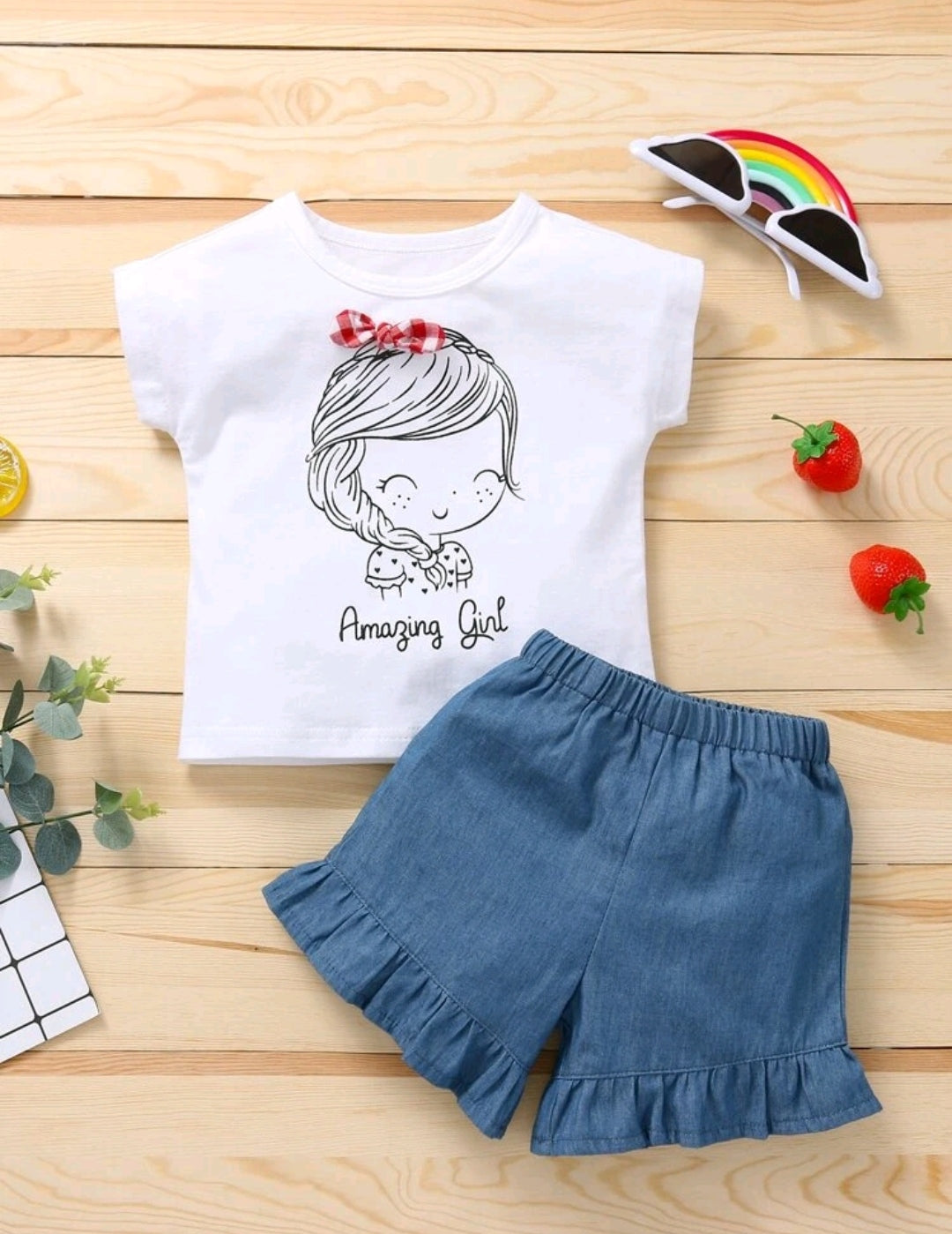Conjunto bebé blusa + short