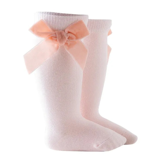 Acc. Calcetines hasta la rodilla con lazo de terciopelo