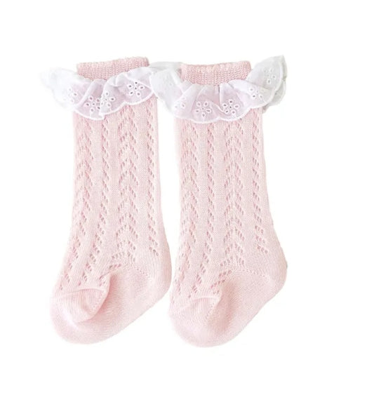 Acc. Calcetines calado con encajes